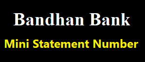 Bandhan Bank Mini Statement Number, Bandhan Bank Mini Statement by Missed Call, ATM, SMS & etc